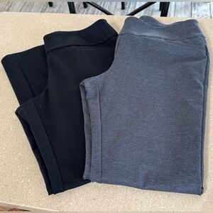 New York & Company Black & gray Seventh Ave Pants trousers boot leg